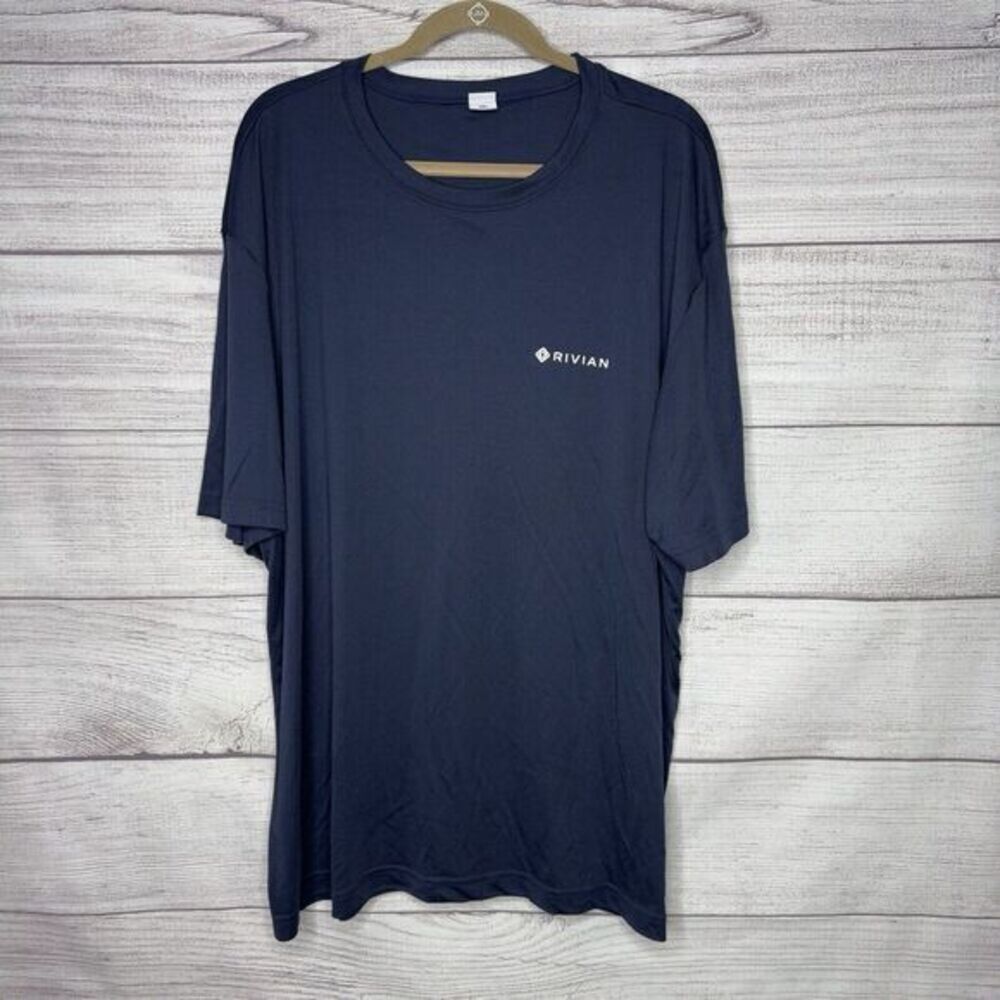NEW Rivian Corporate Keep the World‎ Adventurous Forever Blue T-shirts size 3XL